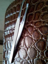 1 Uds cejas pinzas para vello profesional eliminación de vello de cejas pinzas de punta plana de herramienta de acero inoxidable conveniente pequeño No óxido