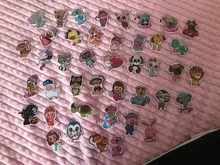 CA689 41 unids/set animales mundo del zoológico lindos adhesivos para juguetes de niño impermeables pegatinas para decoración de monopatín de equipaje DIY para ordenador portátil