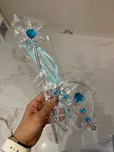 Diadema de Frozen 2 para niños, corona de princesa Elsa, Cosplay, juguetes para niñas pequeñas, palo mágico de copo de nieve, juguetes para fiesta, regalo de cumpleaños, utillaje para fotos