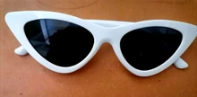 Moda lindo Sexy señoras ojo de gato gafas de sol de las mujeres Vintage Retro pequeño Triangular Cateye gafas Mujer al aire libre gafas