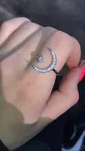 IPARAM nuevo diseño CZ estrella de circón anillo de 2020 declaración de moda oro plata encanto de Color señora chica anillo de la joyería