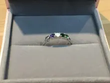 LEKANI-anillo de compromiso ajustable abierto para mujer, de Plata de Ley 925, anillo de corazón, joyería fina, cristal de Swarovski