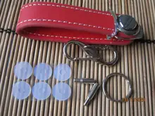 Bolsa para llaves de coche, cartera, porta llaves, BILLETERA, anillo, EDC para llave de bolsillo, organizador, llavero de cuero inteligente