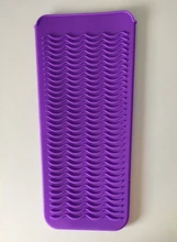 Esterilla de viaje de silicona resistente al calor, bolsa para rizar el pelo, plancha, multifunción, antideslizante, plana, Herramienta de Peinado