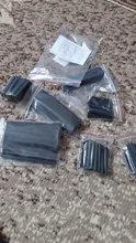 Manguito termorretráctil negro, Kit surtido de tubos de conexión eléctrica, envoltura de Cable eléctrico, 127 Uds.