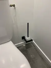 Black Stainless Steel Square Wall-mounted Bathroom Accessories Toilet Brush