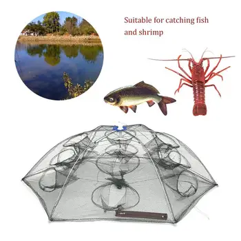 Automatic Telescopic Foldable Crab Net with 6 Sides 12 Holes Shrimp Green Folding Catching Net Hexagon Shape 80*80cm
Automatic Telescopic Foldable Crab Net with 6 Sides 12 Holes Shrimp Green Folding Catching Net Hexagon Shape 80*80cm