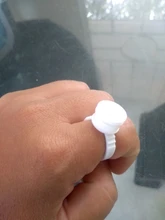 Anillo de tinta desechable para tatuaje, copas S/M/L, soporte de pigmento de maquillaje permanente, pegamento para extensión de pestañas, contenedor divisor, 100 Uds.