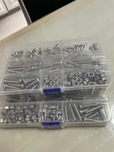 Bolt Head-Cap Assortment-Kit-Set Screw-Nut Button-Socket Metric Hexagon 304-Stainless-Steel