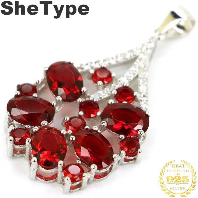 38x22mm Beautiful Pear Shape 3.1g Created Red Blood Ruby CZ Gift For Girls 925 Solid Sterling Silver Pendant
38x22mm Beautiful Pear Shape 3.1g Created Red Blood Ruby CZ Gift For Girls 925 Solid Sterling Silver Pendant