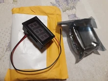 Voltímetro Digital LED CA 30-500V, 0,56 , medidor de voltaje, herramienta de instrumentos de voltios, 2 cables, pantalla roja, verde, azul, 110V, 220V, bricolaje, 0,56 pulgadas