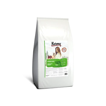 Dry food Karmy стерилайзд for стерилизованных cats and кастированных cat salmon 10кг
Dry food Karmy стерилайзд for стерилизованных cats and кастированных cat salmon 10кг