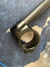 Manillar para motos Cafe Racer, manubrio para competición, clips-on ajustables, diámetro de 31/32/33/35/36/37/39/41/45/48/51mm