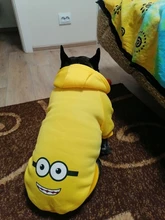 Ropa de dos patas para mascotas, abrigo cálido de lana con dibujos animados para perros y gatos, con orejas grandes, Otoño e Invierno