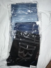 Pantalones vaqueros de talla grande para mujer, Vaqueros rectos de cintura media en azul, Vaqueros elásticos para mamá, 2020