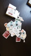 46 unidades por paquete, pegatinas de etiqueta de paisaje de viaje, etiquetas de papelería decorativas, pegatinas de Scrapbooking, álbum diario Diy, etiqueta adhesiva