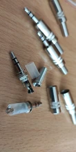 Plug-Connector Jack-Adapter Stereo-Plug Soldering-Wire-Terminals Metal with 5pcs