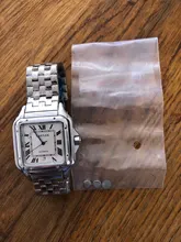 AAASquare-Reloj clásico De cuarzo Vintage para Hombre, cronógrafo De lujo con esfera De acero inoxidable, con caja De regalo