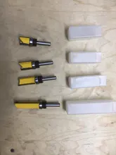 Plantilla de vástago de 8mm para carpintería, broca de enrutador, broca, fresa escariadora recta, recortadora de limpieza, cortador de espiga embellecedor empotrado, 1 ud.