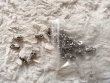 Conectores de joyería de cobre chapados en oro y plata de 20p, hebilla, cierres de langosta con anillo de salto, cuentas, engarce, cadena a presión para collar