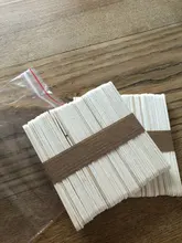 Barras de helado de resina epoxi para hacer joyas, bastón de madera Natural, palo de paleta, manualidades de madera, 50-150 Uds.