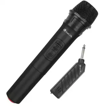Wireless microphone ngs singer air wireless receiver 6.3mm jack-frequency vhf - 2 * aa-receiver with battery
Wireless microphone ngs singer air wireless receiver 6.3mm jack-frequency vhf - 2 * aa-receiver with battery