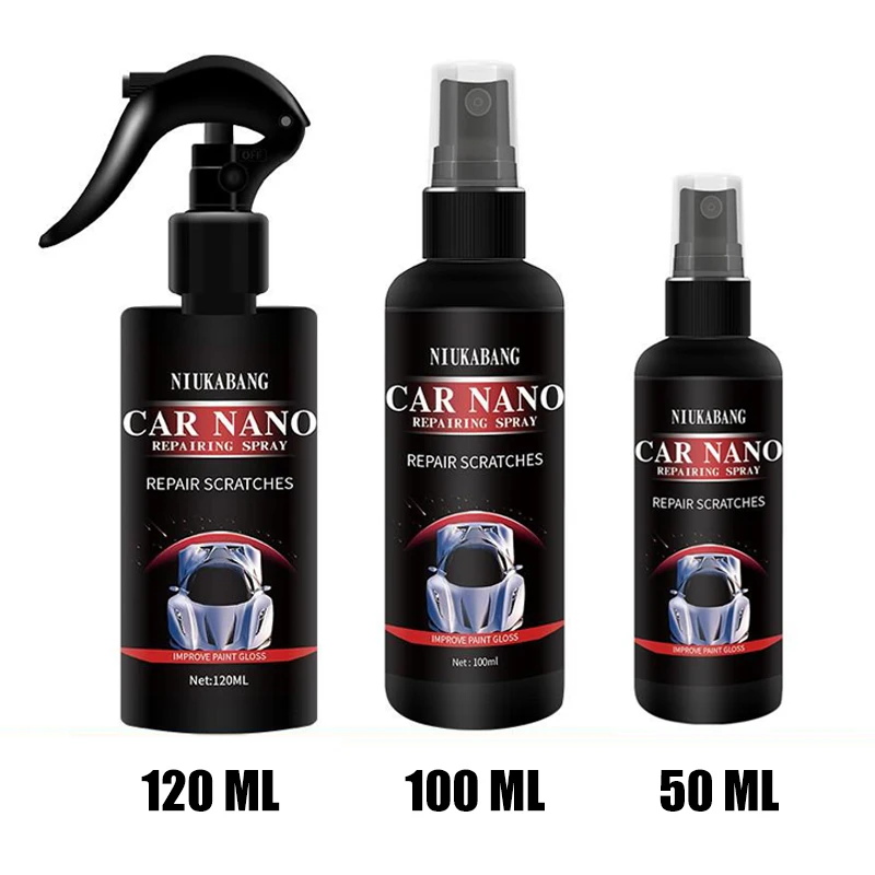Car Scratch Repair Nano Spray 50/100/120ml Anti Scratch Spray Crystal Coating Auto Lacquer Paint Care Polished Glass Coating
Car Scratch Repair Nano Spray 50/100/120ml Anti Scratch Spray Crystal Coating Auto Lacquer Paint Care Polished Glass Coating
