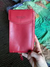 Billetera Color sólido de cuero para mujer, bolso de hombro para teléfono móvil con correas, soporte para tarjeta grande, BILLETERA, bolso de mano, bolsillos, 2020