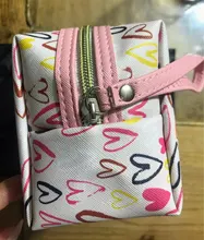 PURDORED-neceser de piel sintética para mujer, bolsa de belleza femenina, neceser portátil de viaje, 1 unidad