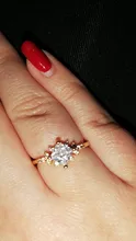 Huitan-Anillo de boda con corte cuadrado de circonia cúbica, ajuste de Color dorado, anillos de compromiso de moda para mujer, el mejor regalo de Navidad