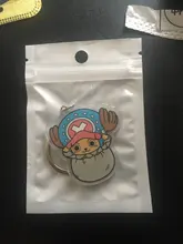 LLavero de una pieza con colgante acrílico de doble cara, accesorios de Anime, llavero de dibujos animados, 2019