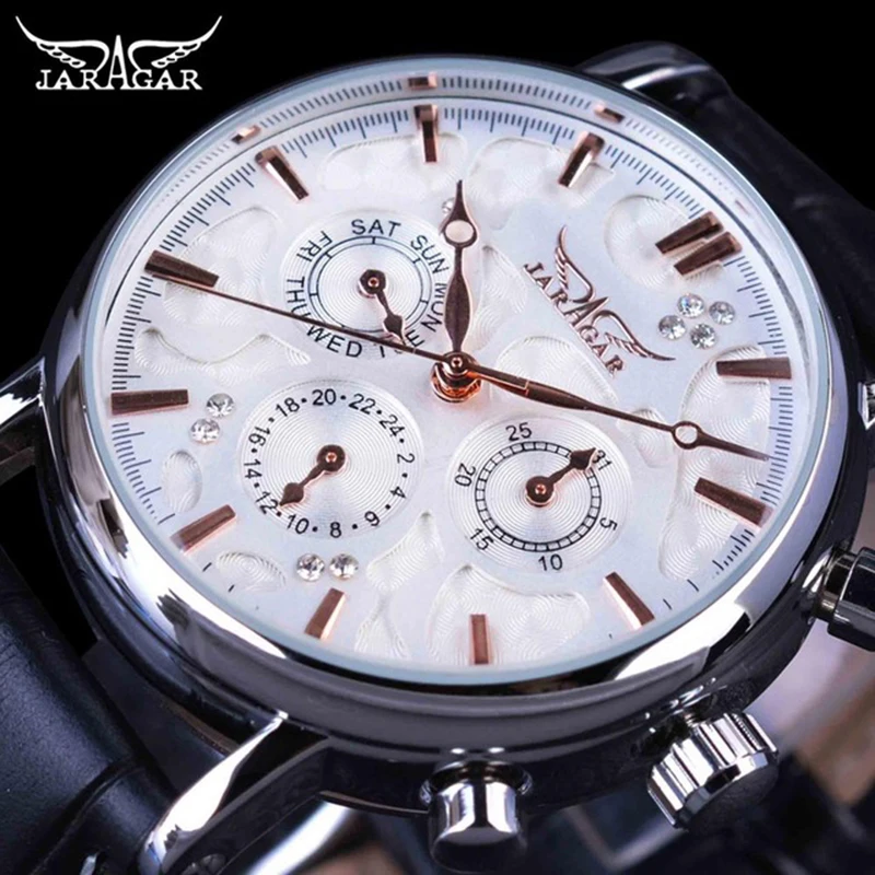 Jaragar Flying Series Golden Bezel Scale Dial Design Stainless Steel Mens Watch Clock Hours Luxury Automatic Mechanical Watches
Jaragar Flying Series Golden Bezel Scale Dial Design Stainless Steel Mens Watch Clock Hours Luxury Automatic Mechanical Watches