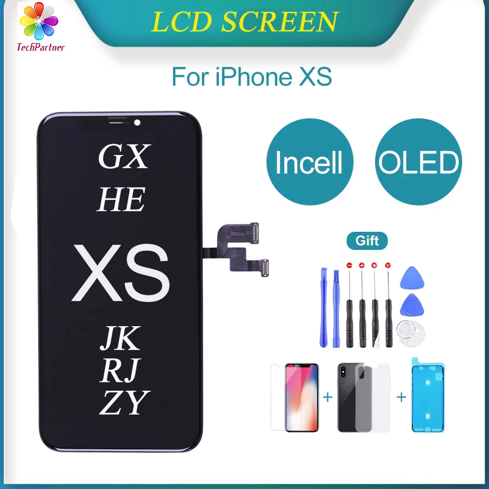 GX HE JK RJ ZY Incell For iPhone XS LCD Display 3D Touch Screen Replacement OLED Pantalla For iPhone XS Digitizer Assembly
GX HE JK RJ ZY Incell For iPhone XS LCD Display 3D Touch Screen Replacement OLED Pantalla For iPhone XS Digitizer Assembly