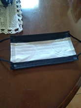 Mascarilla protectora desechable para adultos, máscara de 3 capas con filtro, no tejida, color negro, 10/50/100 uds.