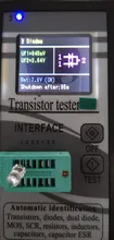 Multiusos Transistor Tester 128*160 diodo tiristor capacitancia resistencia inductancia MOSFET ESR LCR Metro pantalla TFT Color