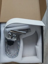 Black Tap Faucet Sink-Tap Mixer Bathroom-Basin Hot-Water Hollow-Design Deck-Mounted Single-Handle