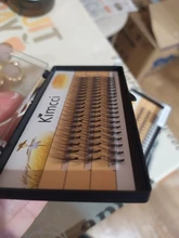 Kimcci de 60 uds maquillaje profesional cúmulo Individual pestañas injerto falsas pestañas con envío gratis