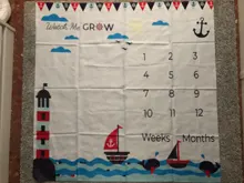 Mantas de fondo con patrón de dibujos animados para bebés, utilería para fotos, juegos, esteras, telón de fondo, calendario, accesorios para fotos, nórdico