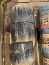 Cinta adhesiva decorativa para manualidades, cinta adhesiva japonesa de varios colores para decorar álbumes de recortes, artículos de papelería con etiquetas