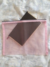 Bolsa de almacenamiento de nailon grueso A4 con cremallera, carpeta original de bolsillo transparente, papelería escolar, soporte kawaii