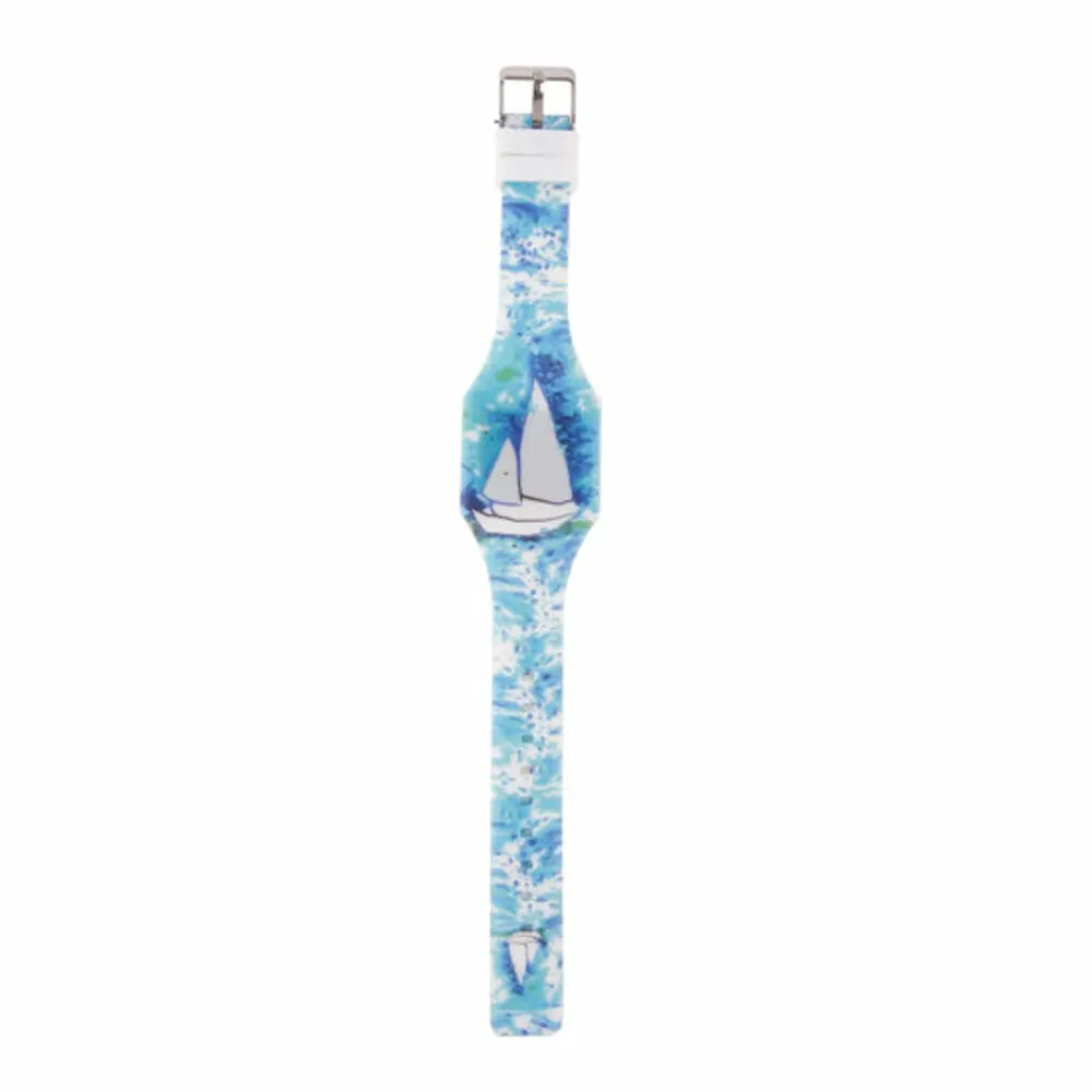 Biggdesign Sail Pattern Colorful LED Wrist Watch, Magnetic Silicone Strap with Clip, Touch LED Display,
Biggdesign Sail Pattern Colorful LED Wrist Watch, Magnetic Silicone Strap with Clip, Touch LED Display,