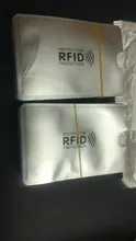 Fundas de bloqueo RFID antirrobo, Protector de tarjeta RFID, funda de bloqueo RFID, funda de tarjeta de exploración de identificación, paquete de 100