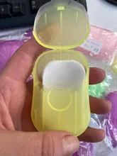 Caja de papel de jabón en caja desechable, portátil, para lavar las manos, hojas de rebanada perfumadas, Mini papel de jabón de viaje práctico, 1 caja