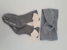 Calcetines hasta la rodilla para niñas pequeñas, calcetín de algodón, con alas de Ángel, Color caramelo, para verano y otoño