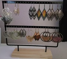 Organizador de pendientes Estante de presentación de joyería colgar y ganchos escaparate para decoración del hogar