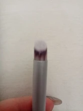 1 pincel para degradar el color de las uñas, con doble punta de esponja y mango con diamantes de imitación, accesorio apto para el degradado del esmalte de uñas artísticas