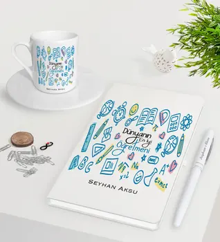Personalized World Best Teacher White Notebook Pen Turkish coffee Cup Seti-15
Personalized World Best Teacher White Notebook Pen Turkish coffee Cup Seti-15