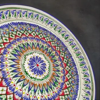 Plate Uzbekistan handmade Uzbek ceramics chamomile 27 cm pilaf Rishtan
Plate Uzbekistan handmade Uzbek ceramics chamomile 27 cm pilaf Rishtan