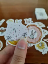 Mohamm mes liebre lindo hojas para diario Mini pequeña bala decoración Kawaii pegatinas Scrapbooking agenda de papelería