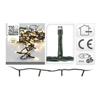 GARLAND SETS 320 LEDS WARM LIGHT 2700CM (IP44 OUTDOOR
GARLAND SETS 320 LEDS WARM LIGHT 2700CM (IP44 OUTDOOR